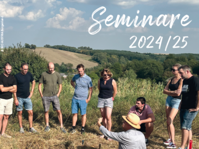 Titelbild Seminarprogramm Burgenland, Menschen am Feld