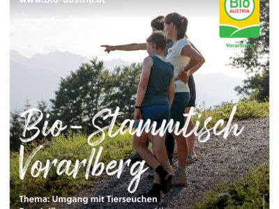 Ankündigung online Bio-Stammtisch Vorarlberg 16.1.2025