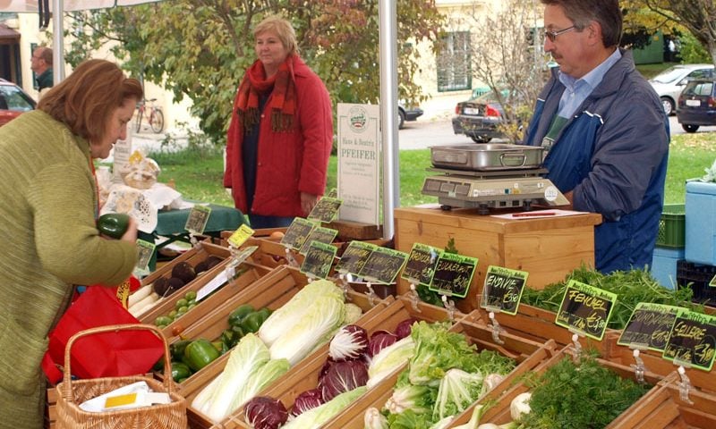 Bauernmarkt Gemüsestand